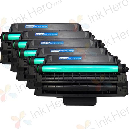 5 Pack Samsung MLT-D103L Black Compatible High-Yield Toner Cartridge