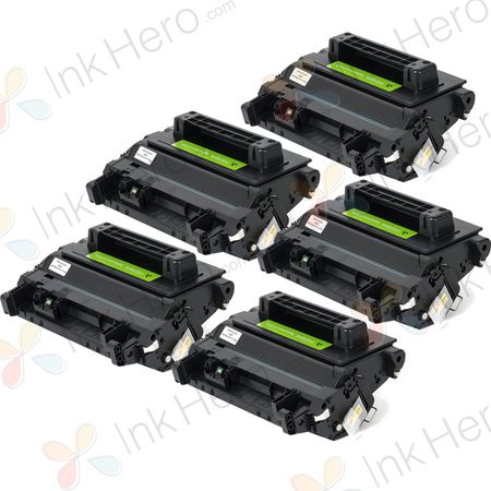 5 Pack HP 81A Black Compatible Toner Cartridge (CF281A)