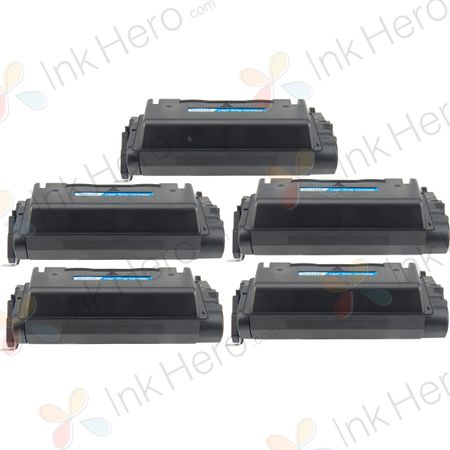 5 Pack HP 42A Black Remanufactured Toner Cartridge (Q5942A)