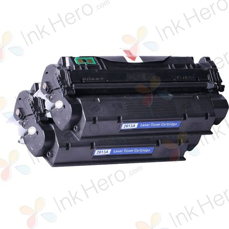 2 Pack HP 13A Black Compatible High-Yield Toner Cartridge (Q2613A)