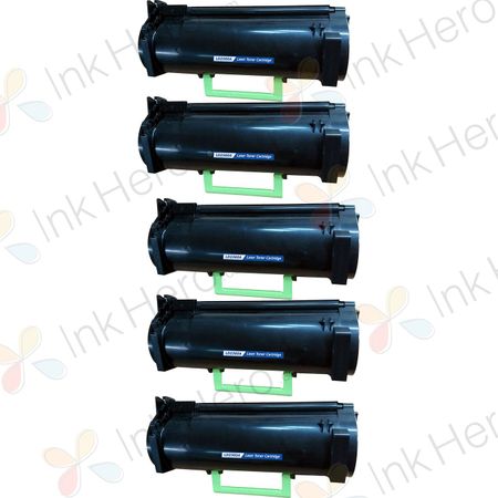 5 Pack Dell 331-9805 High Yield Black Compatible Toner Cartridge (MX11XH)