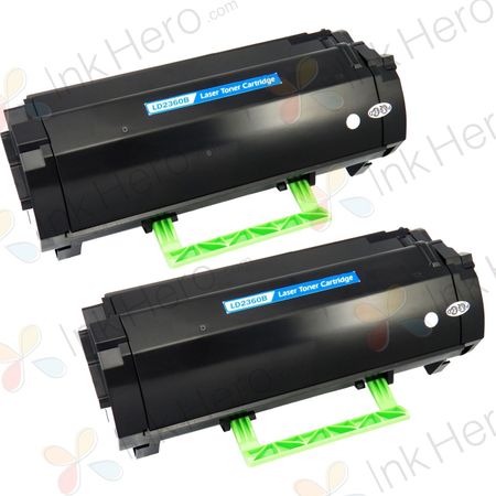 2 Pack Dell 331-9803 Black Compatible Toner Cartridge (RGCN6 )