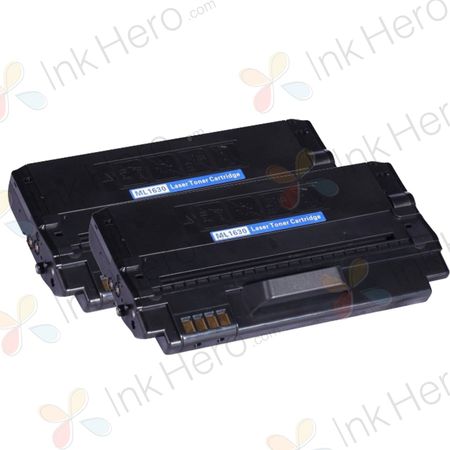 2 Pack Samsung ML-D1630A Black Compatible Toner Cartridge