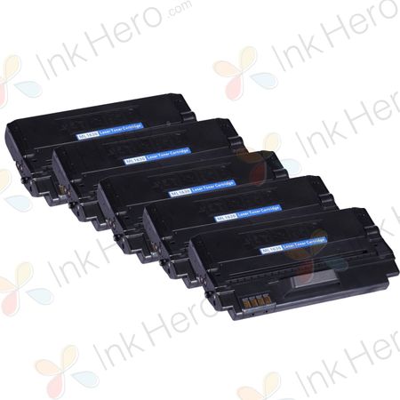 5 Pack Samsung ML-D1630A Black Compatible Toner Cartridge