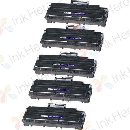 5 Pack Samsung ML-1210D3 Remanufactured Black Laser Toner Cartridge