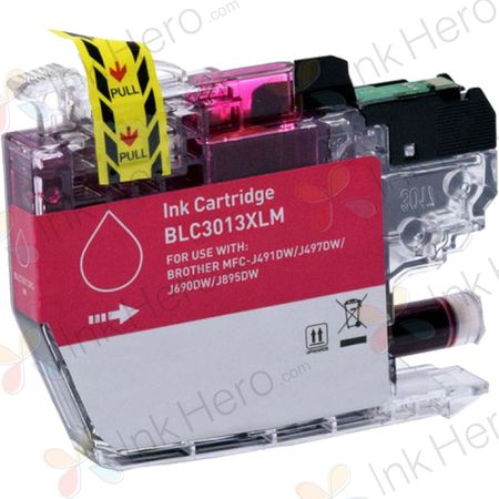 Brother LC3013M Magenta Compatible High-Yield Ink Cartridge (Replaces LC3011M)