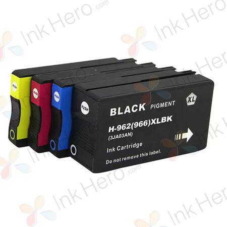 4 Pack HP 962XL High-Yield Remanufactured Ink Cartridges