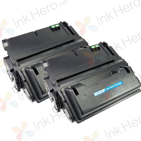 2 Pack HP Q5945A Black Compatible Toner Cartridges (HP 45A)