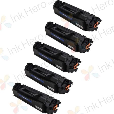 5 Pack HP 138X Black Compatible High-Yield Toner Cartridge (W1380X)