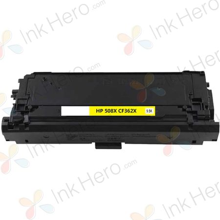 HP 508X Yellow Compatible High-Yield Toner Cartridge (CF362X)