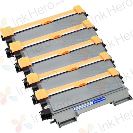 5 Pack Brother TN450 Black Compatible High-Yield Toner Cartridges (Replaces TN420)