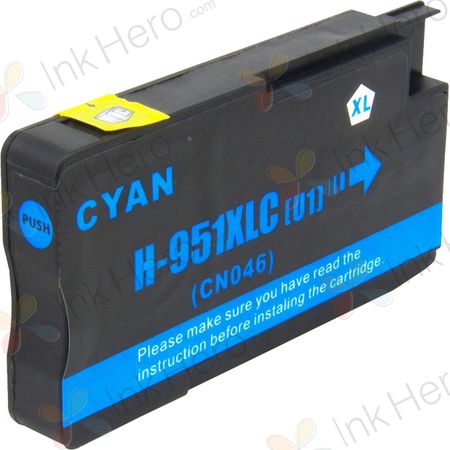 HP 951XL Cyan High-Yield Remanufactured Ink Cartridge (CN046AN)