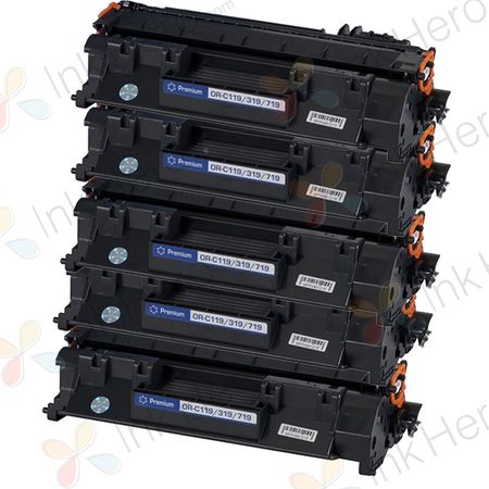 5 Pack Canon 119 Black Compatible Toner Cartridges (3479B001AA)