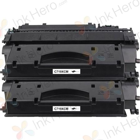 2 Pack Canon 119 II Black Compatible High-Yield Toner Cartridges (3480B001AA)