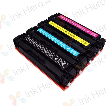 4 Pack HP 202X Compatible High-Yield Toner Cartridges