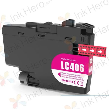 Brother LC406 XL Ink - Magenta Compatible High-Yield Cartridge