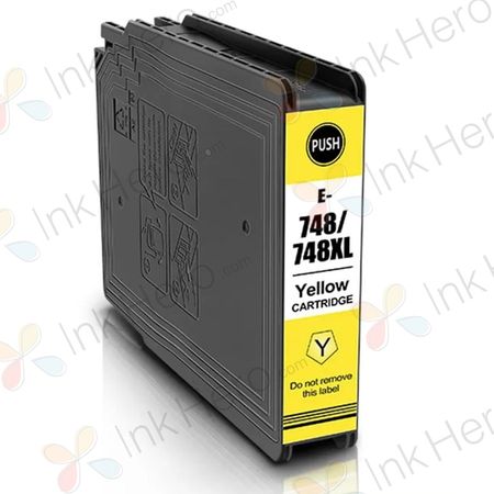 Epson T748XL Yellow High-Yield Remanufactured Ink Cartridge (T748XL420)