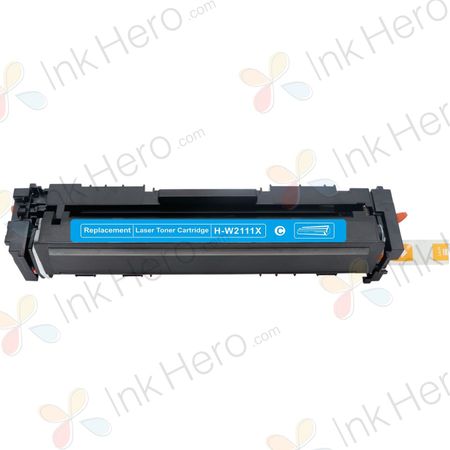 HP 206X / W2111X Cyan Compatible High-Yield Toner Cartridge (Replaces 206A / W2111A)