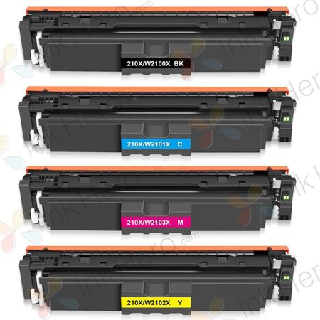 HP 210X Compatible High-Yield Toner Cartridges 4-Pack (Replaces 210A)