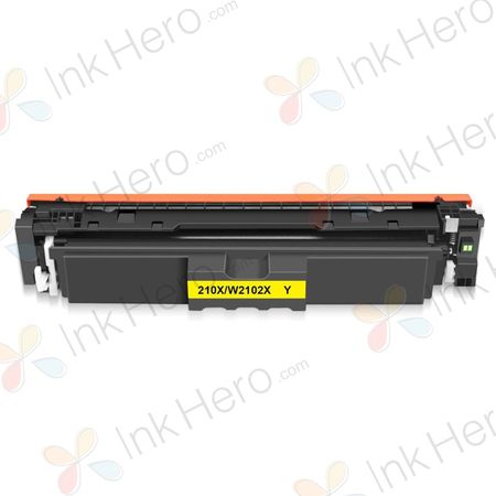 HP 210X / W2102X Yellow Compatible High-Yield Toner Cartridge (Replaces 210A / W2102A)