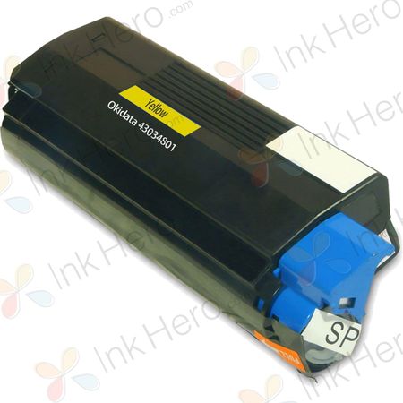 OkiData 43034801 High-Yield Yellow Remanufactured Toner Cartridge for C3100 / C3200 / C3200N Series Printers (Type C6)