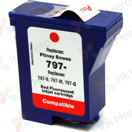 Pitney Bowes 797-0 Compatible Fluorescent Red Ink Cartridge