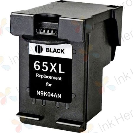 HP 65XL Black High-Yield Remanufactured Ink Cartridge (N9K04AN)